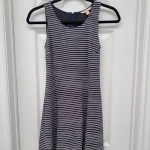 BANANA REPUBLIC - STRIPED A LINE DRESS - SIZE 0P